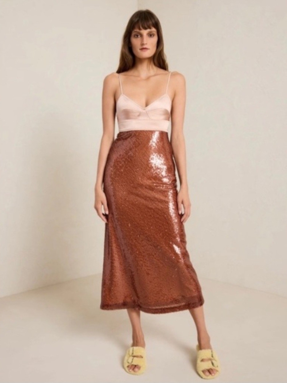 A.L.C. Gisele Sequin Midi Dress